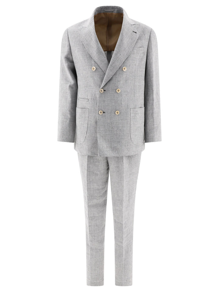 Linen Suit Suits Grey