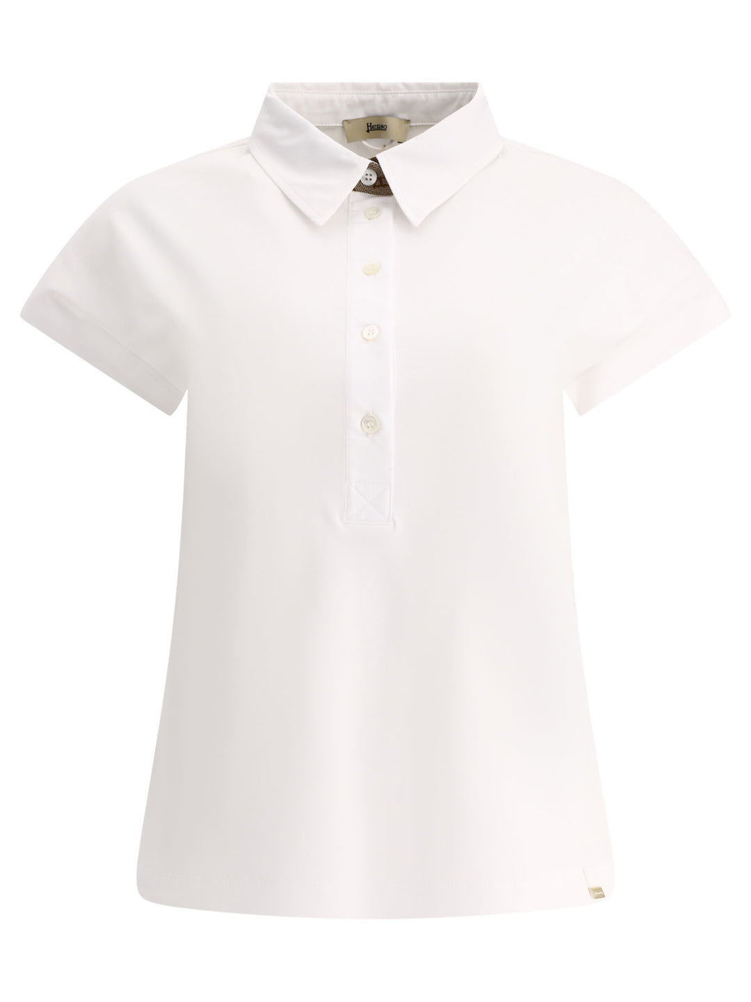 Poplin And Monogram Polo Shirt Polo Shirts White