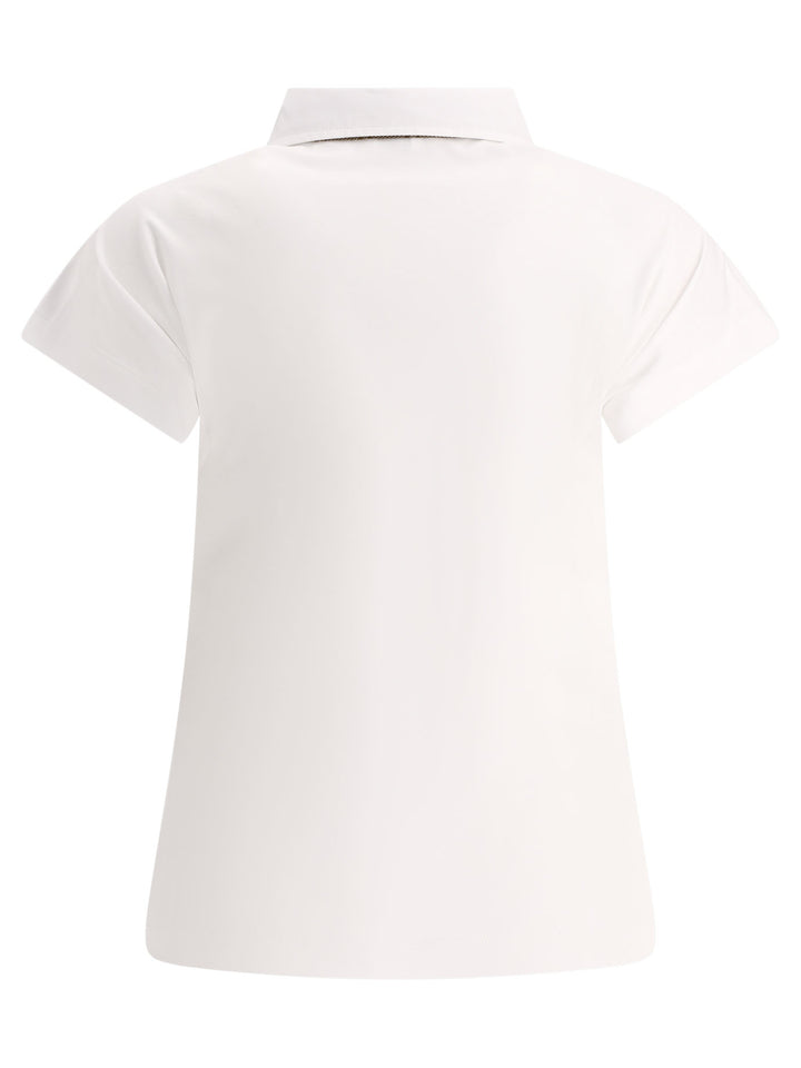 Poplin And Monogram Polo Shirt Polo Shirts White