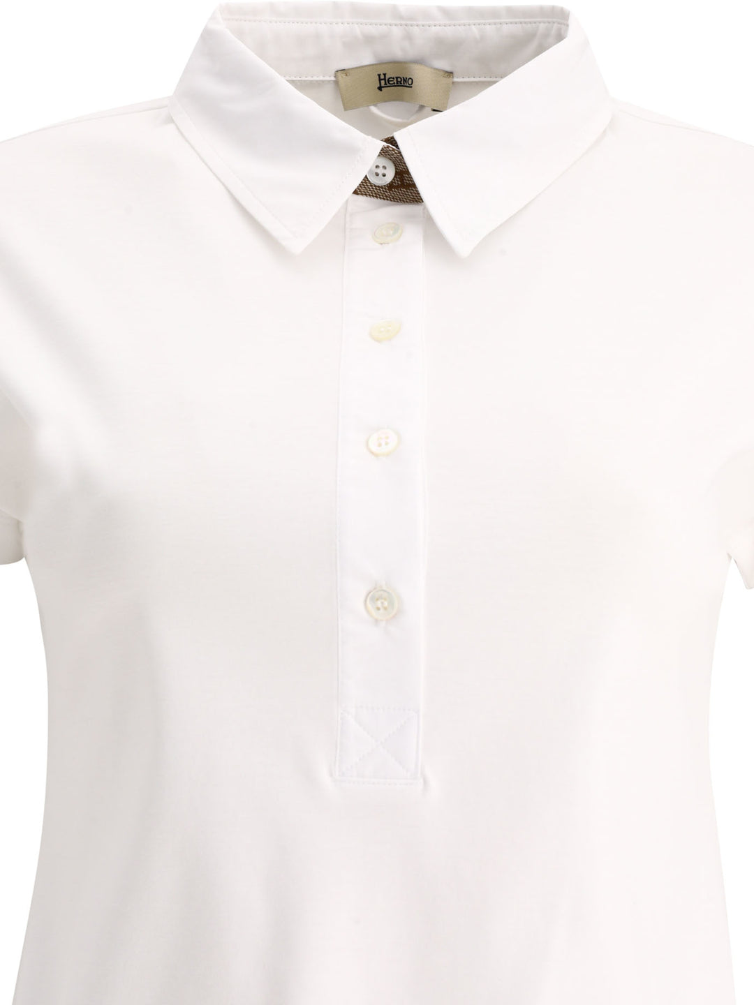 Poplin And Monogram Polo Shirt Polo Shirts White