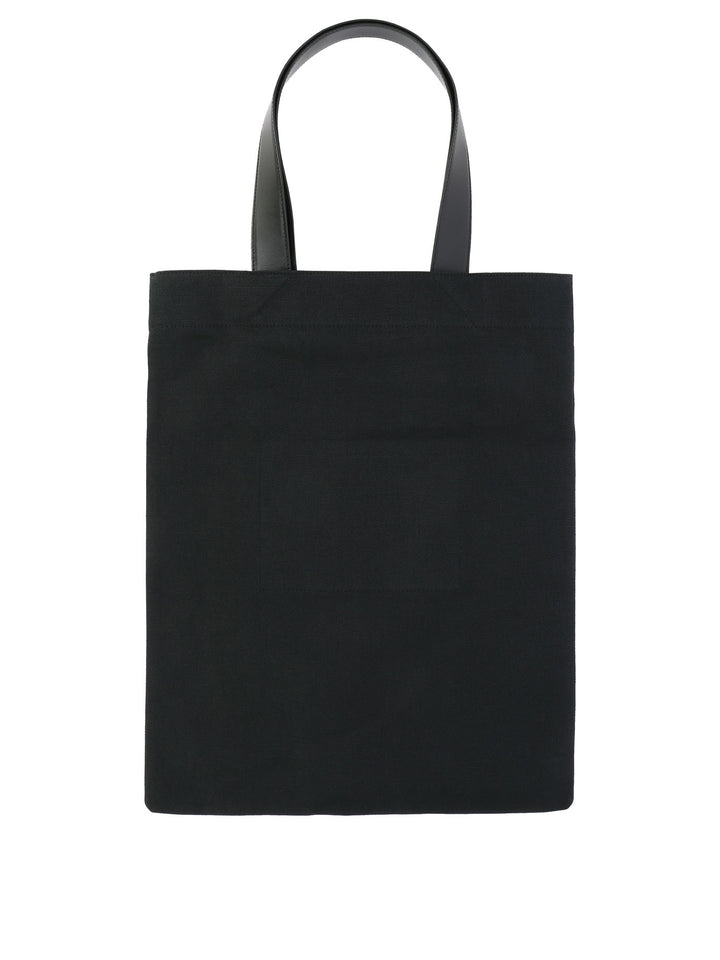 Tote Bag With Logo Shoulder Bags Black