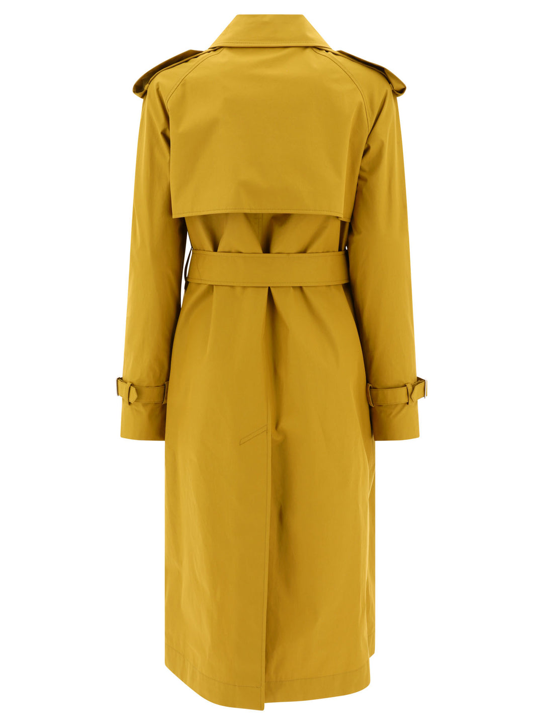 Long Gabardine Trench Coat Coats Yellow