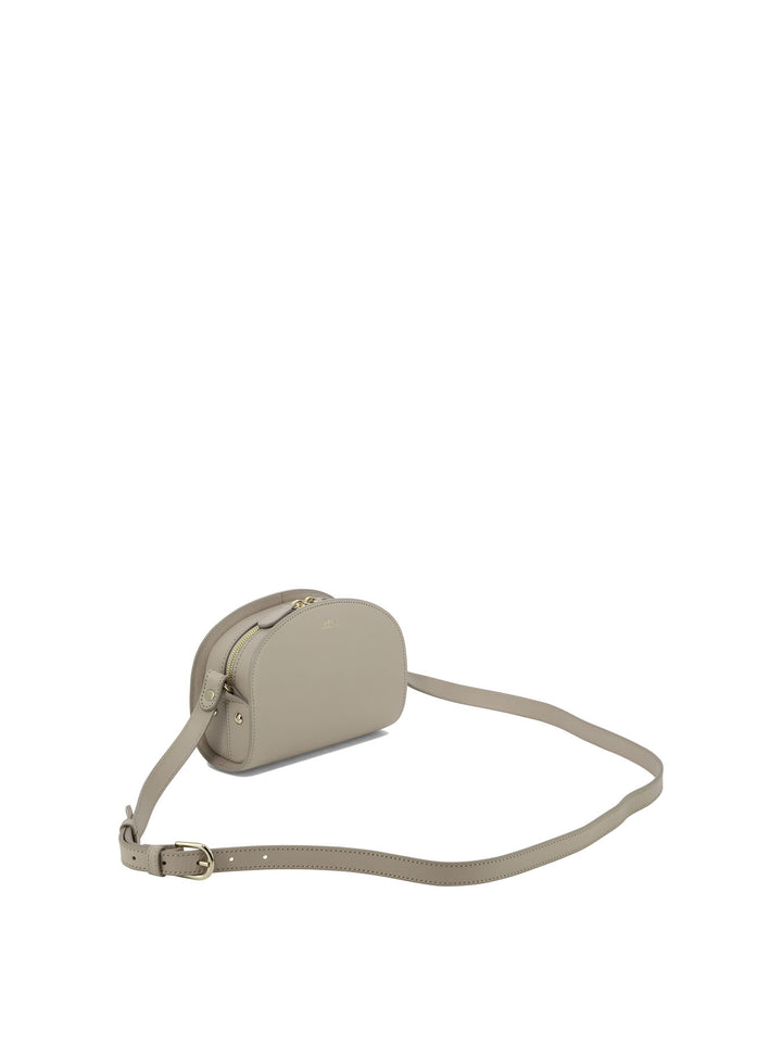 Demi Lune Mini Crossbody Bags Grey