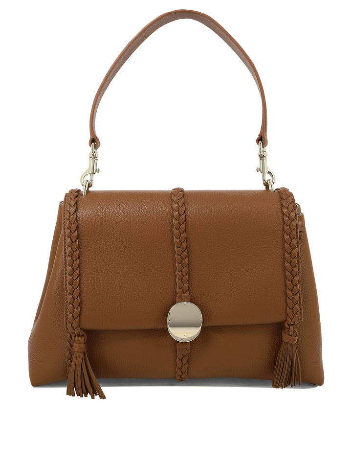 Penelope Medium Shoulder Bags Brown