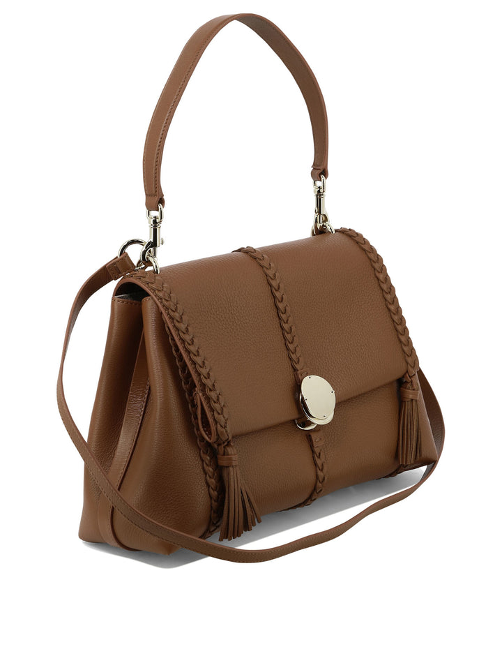 Penelope Medium Shoulder Bags Brown