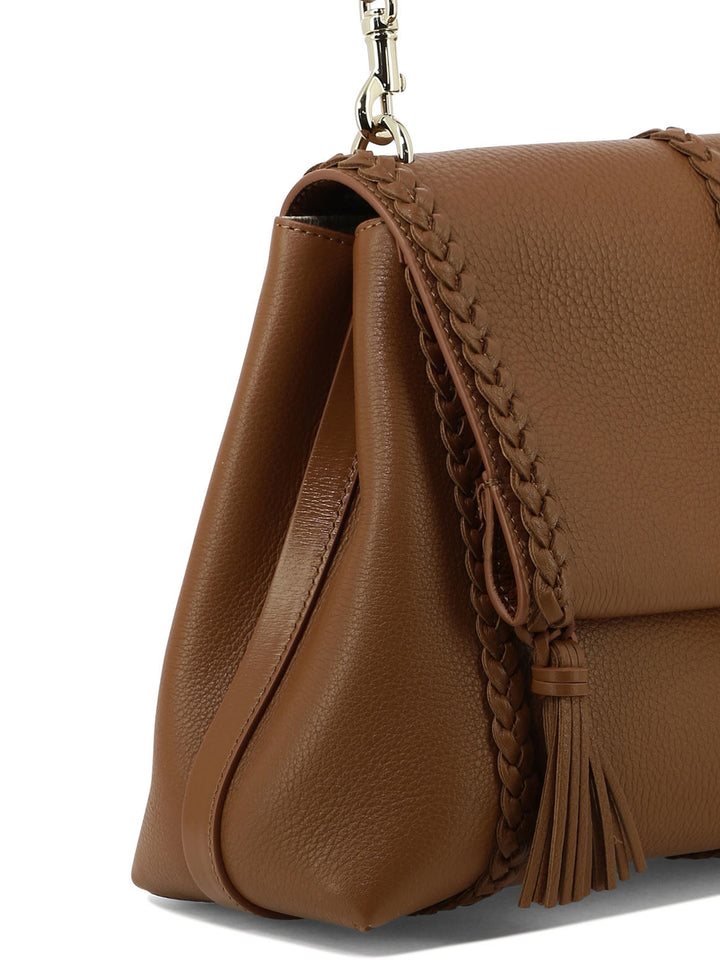 Penelope Medium Shoulder Bags Brown