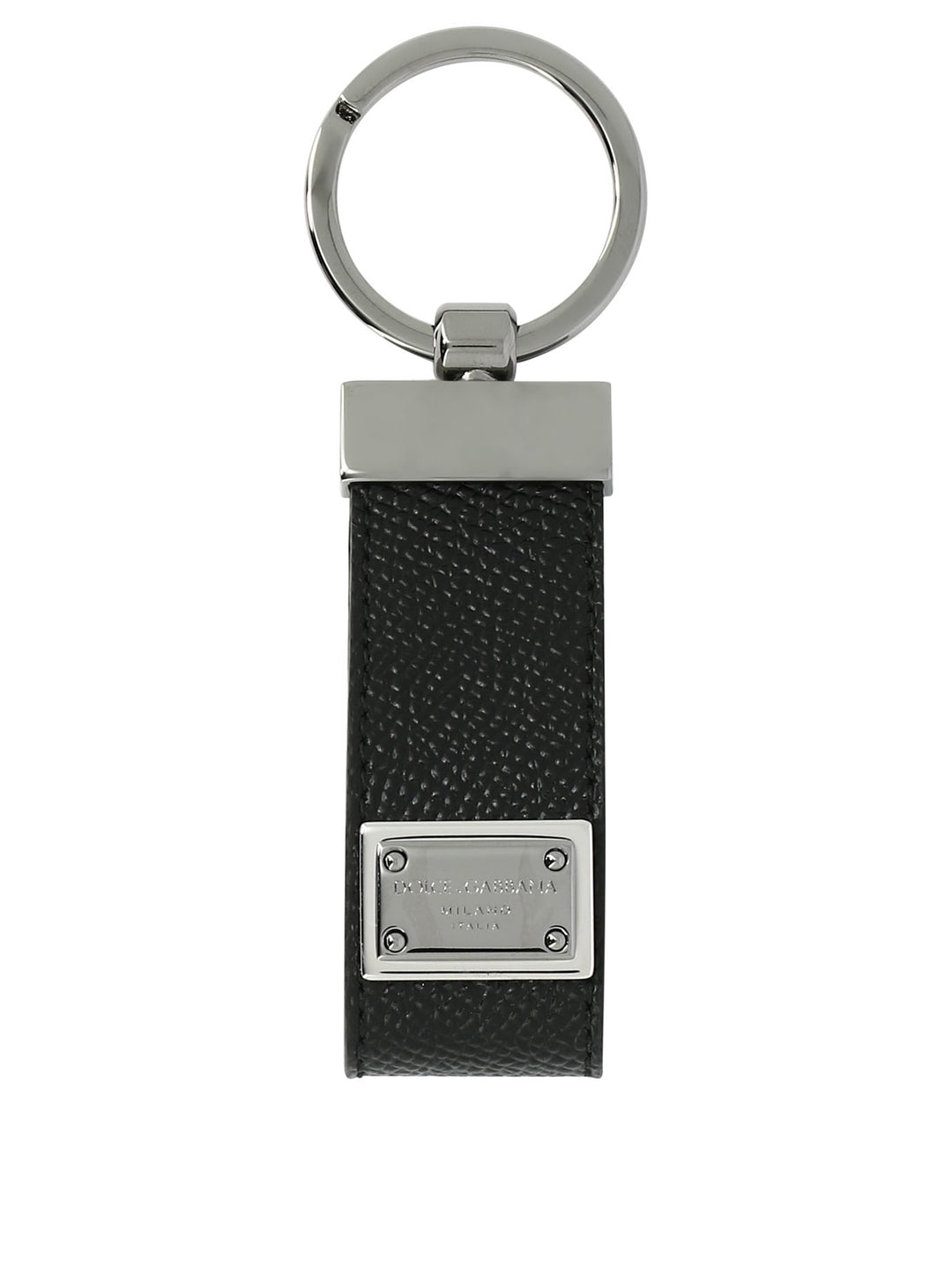 Keychain With Logo Tag Key Holders & Charms Black