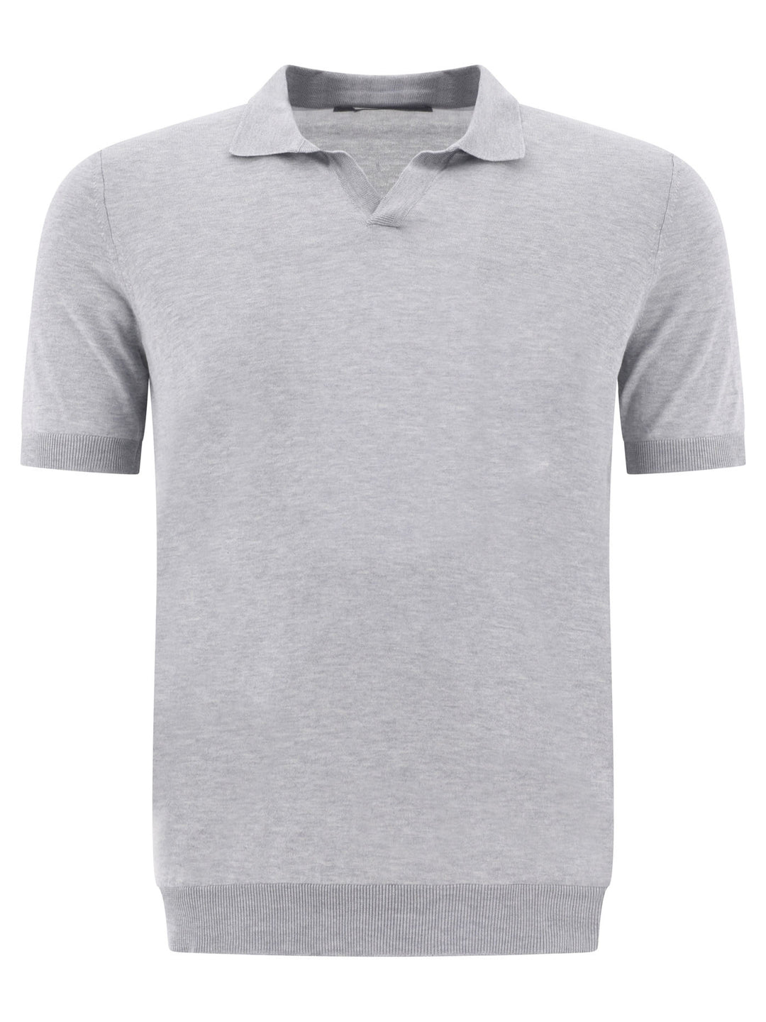 Silk Polo Shirt Polo Shirts Grey