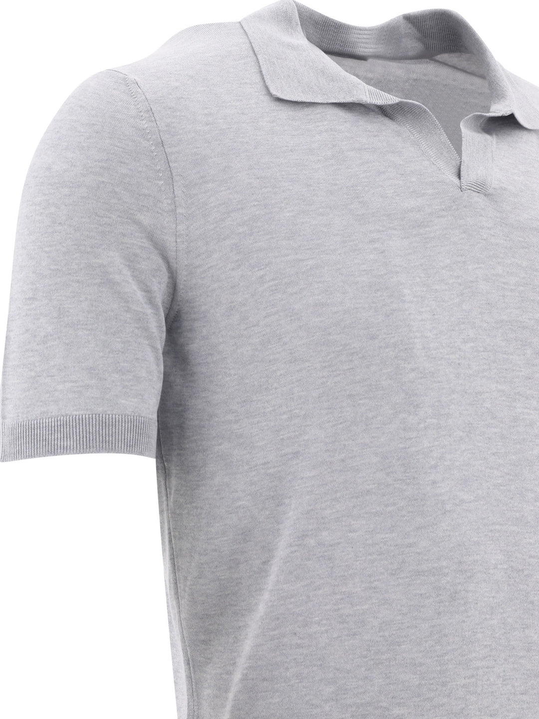 Silk Polo Shirt Polo Shirts Grey