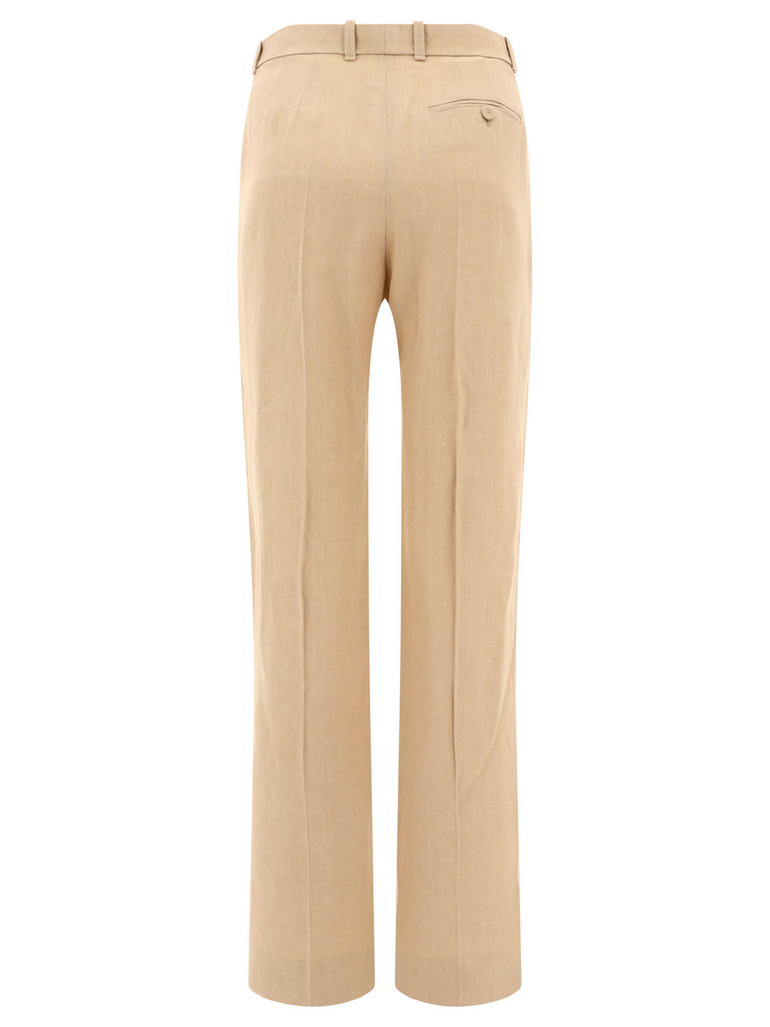 High-Rise Tailored Trousers Beige