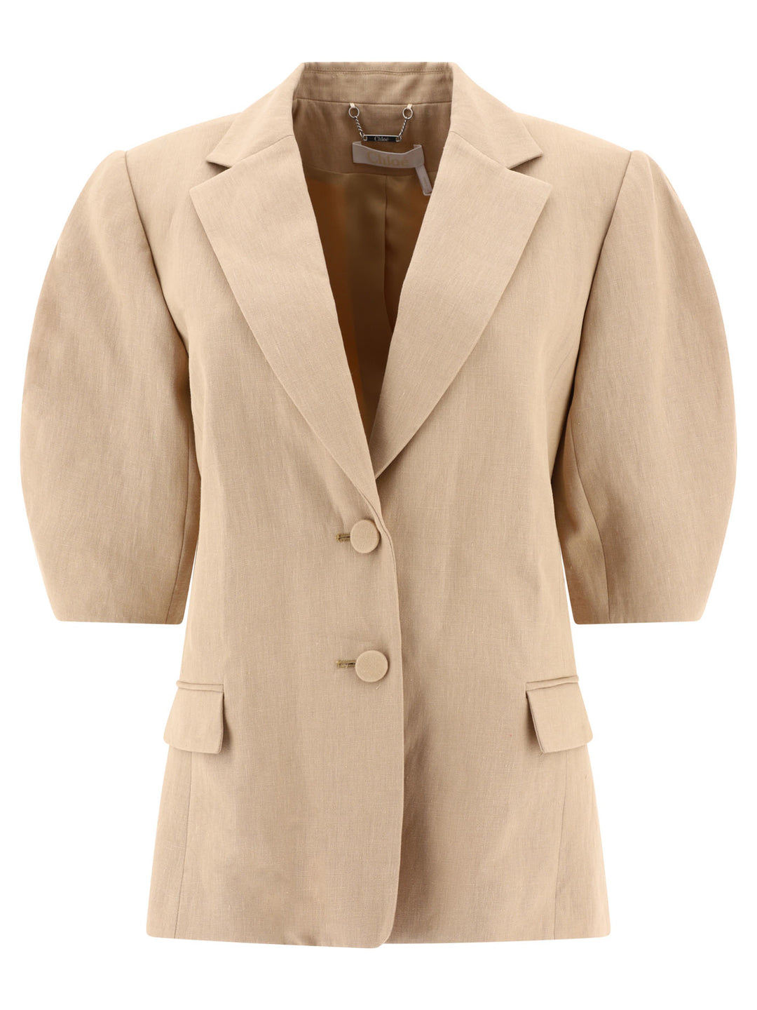 Balloon Sleeve Jacket Jackets Beige