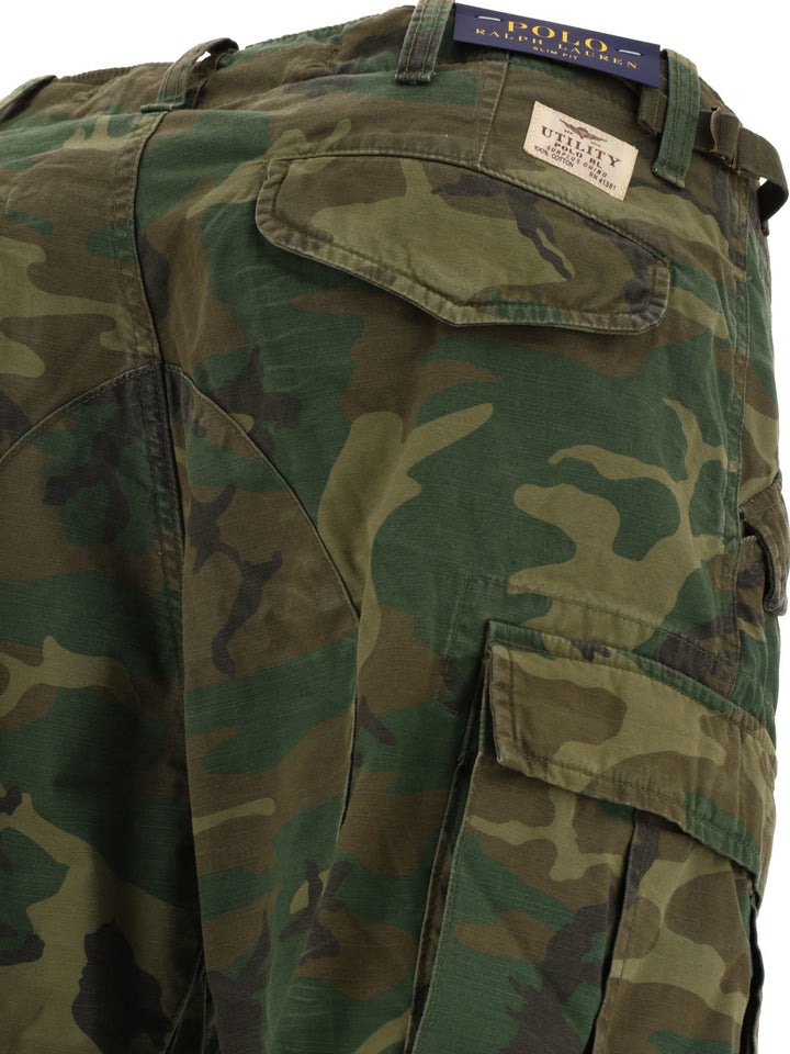 Cargo Camo Trousers Green