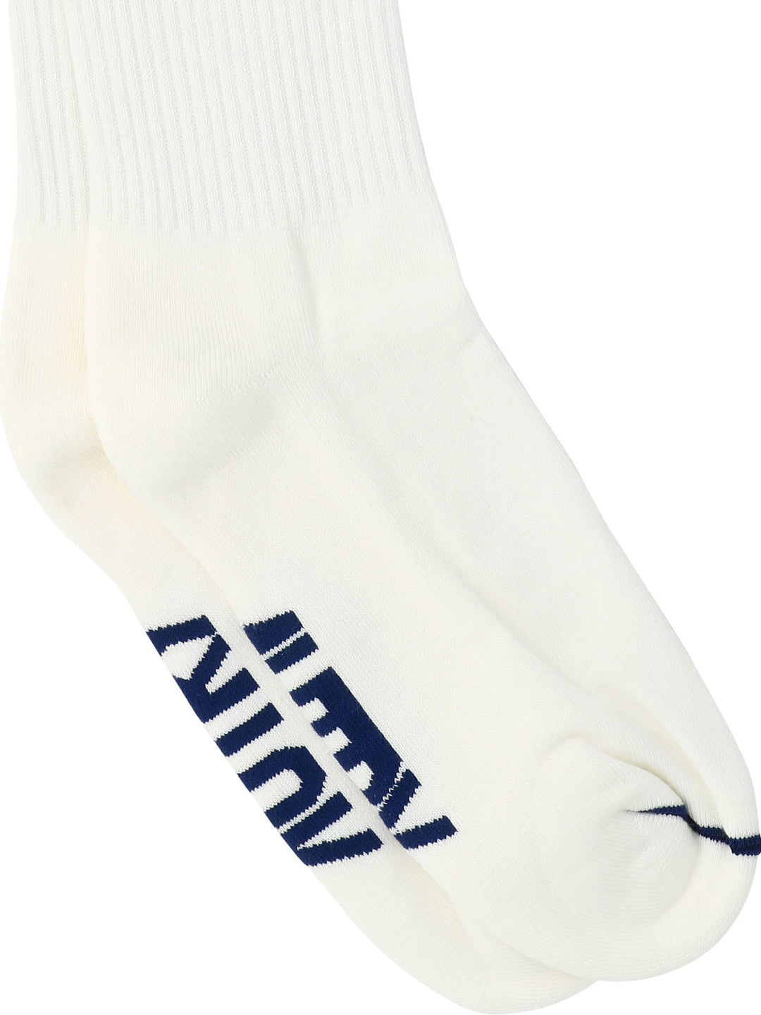 With Jacquard Logo Socks White