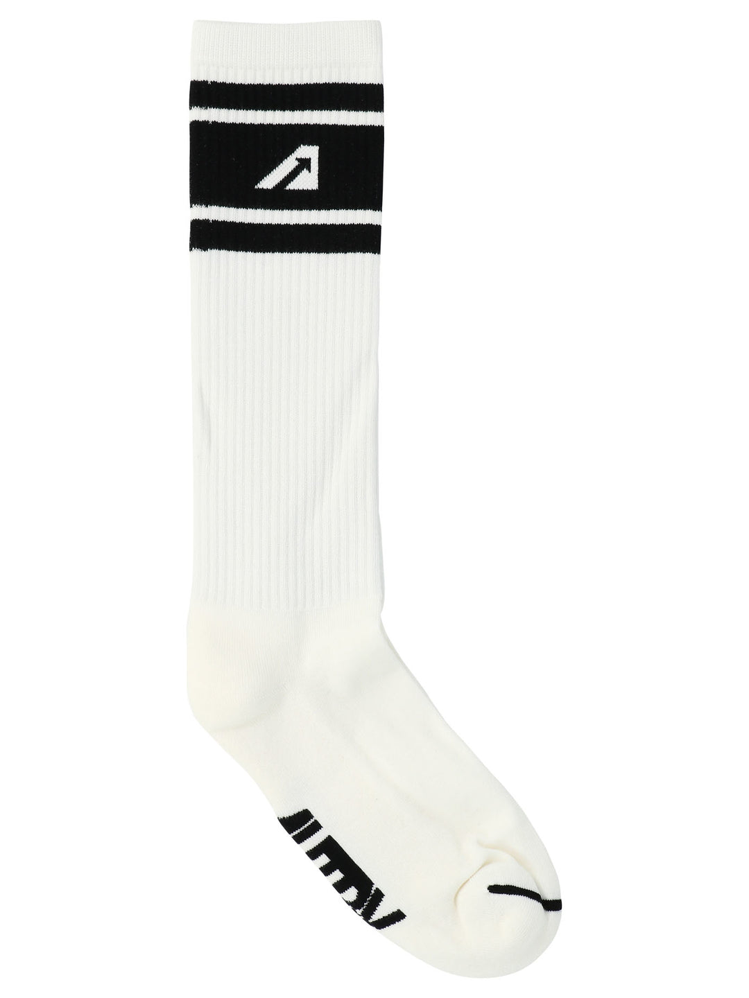 With Jacquard Logo Socks White