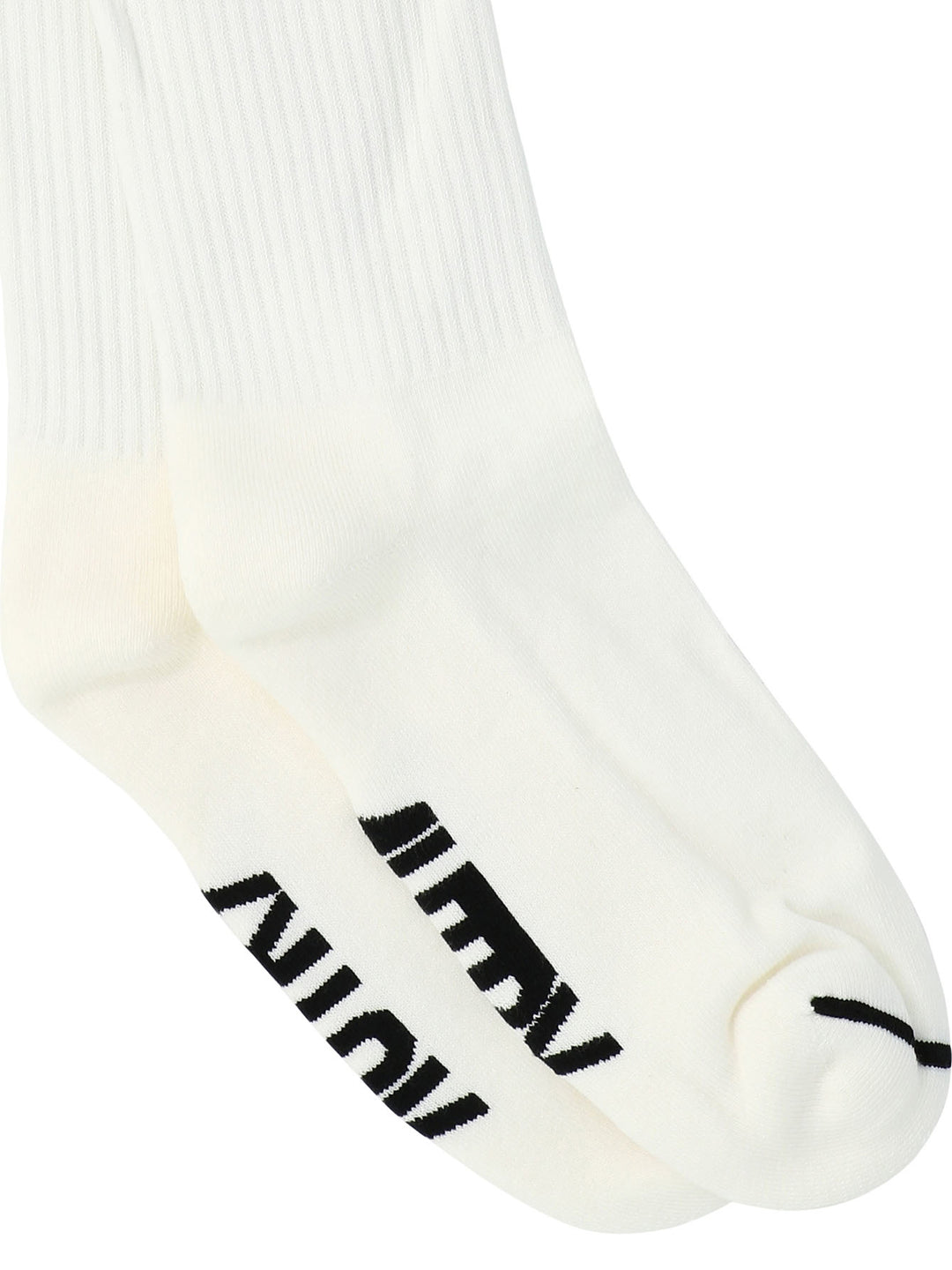 With Jacquard Logo Socks White