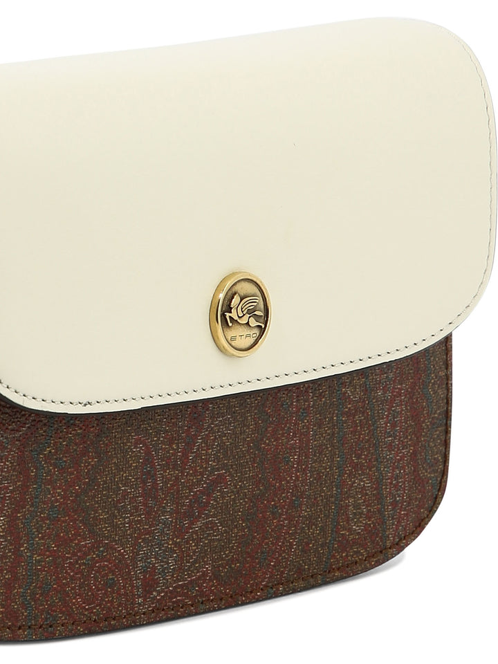 Etro Essential Xs Crossbody Bags White