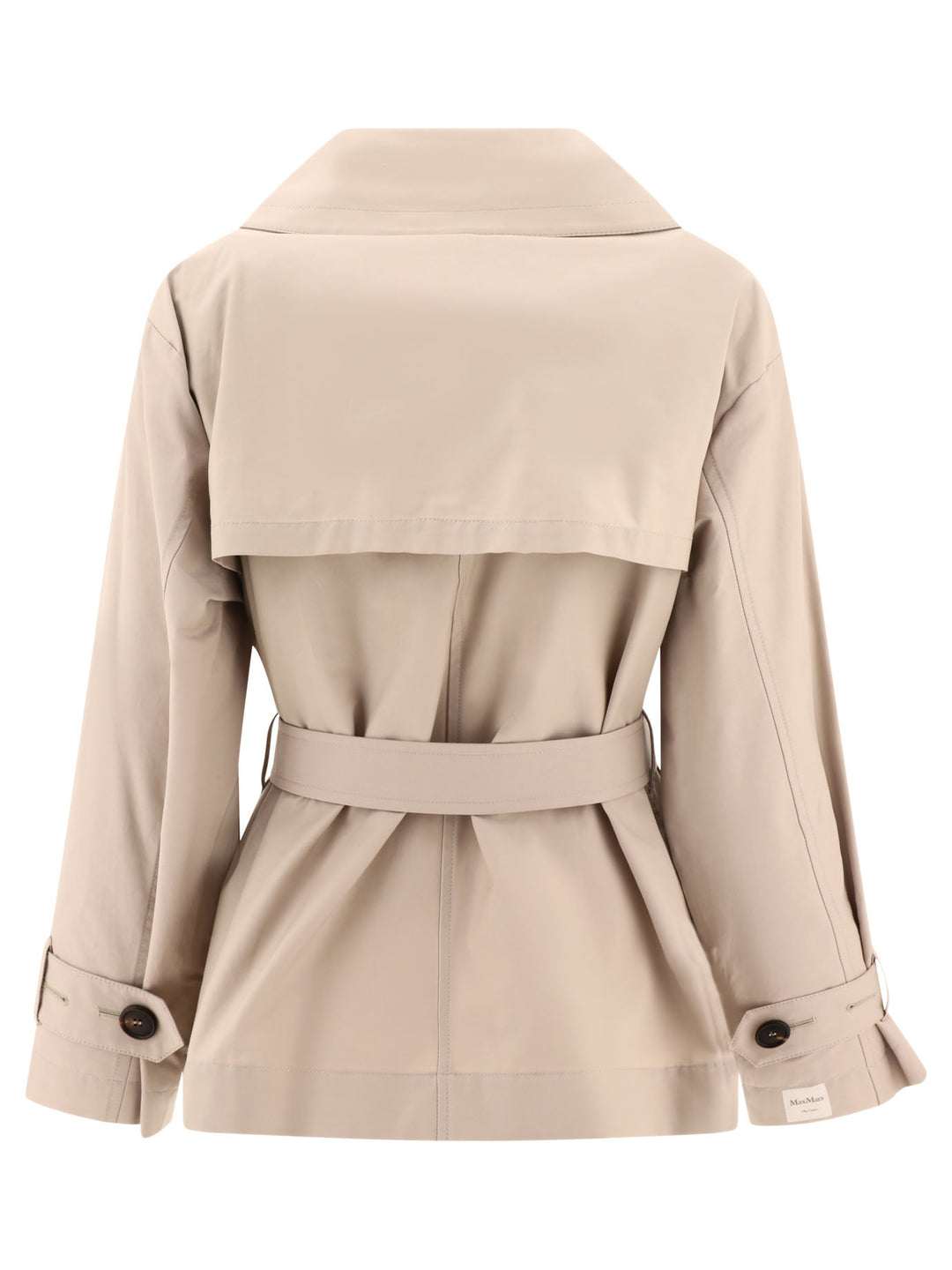 Double-Breasted Trench Coat Coats Beige