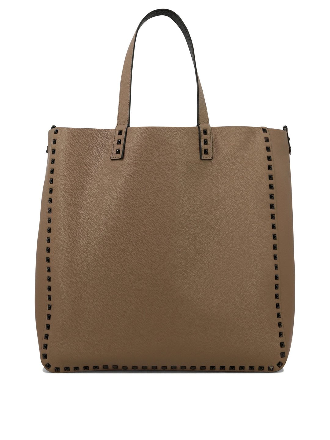 Rockstud Shoulder Bags Brown