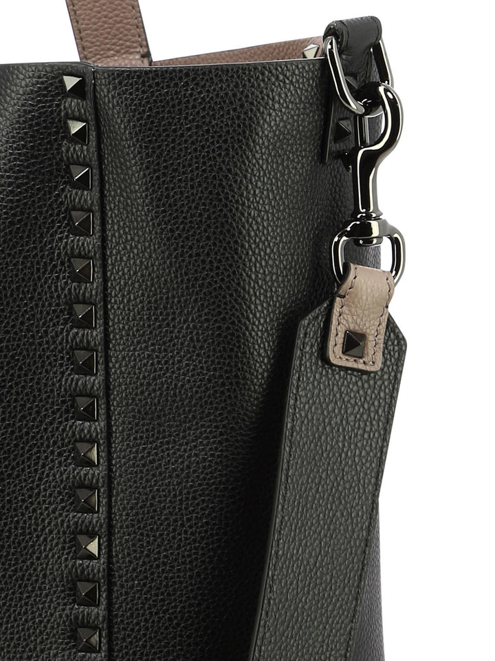 Rockstud Shoulder Bags Brown