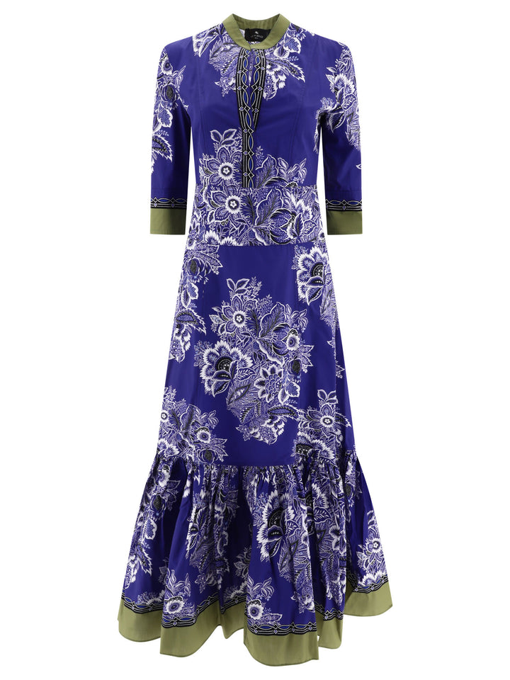 Bandana Bouquet Dress Dresses Blue