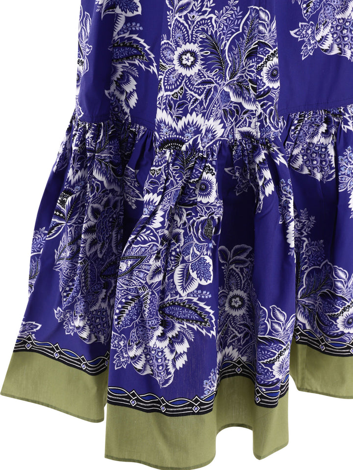 Bandana Bouquet Dress Dresses Blue