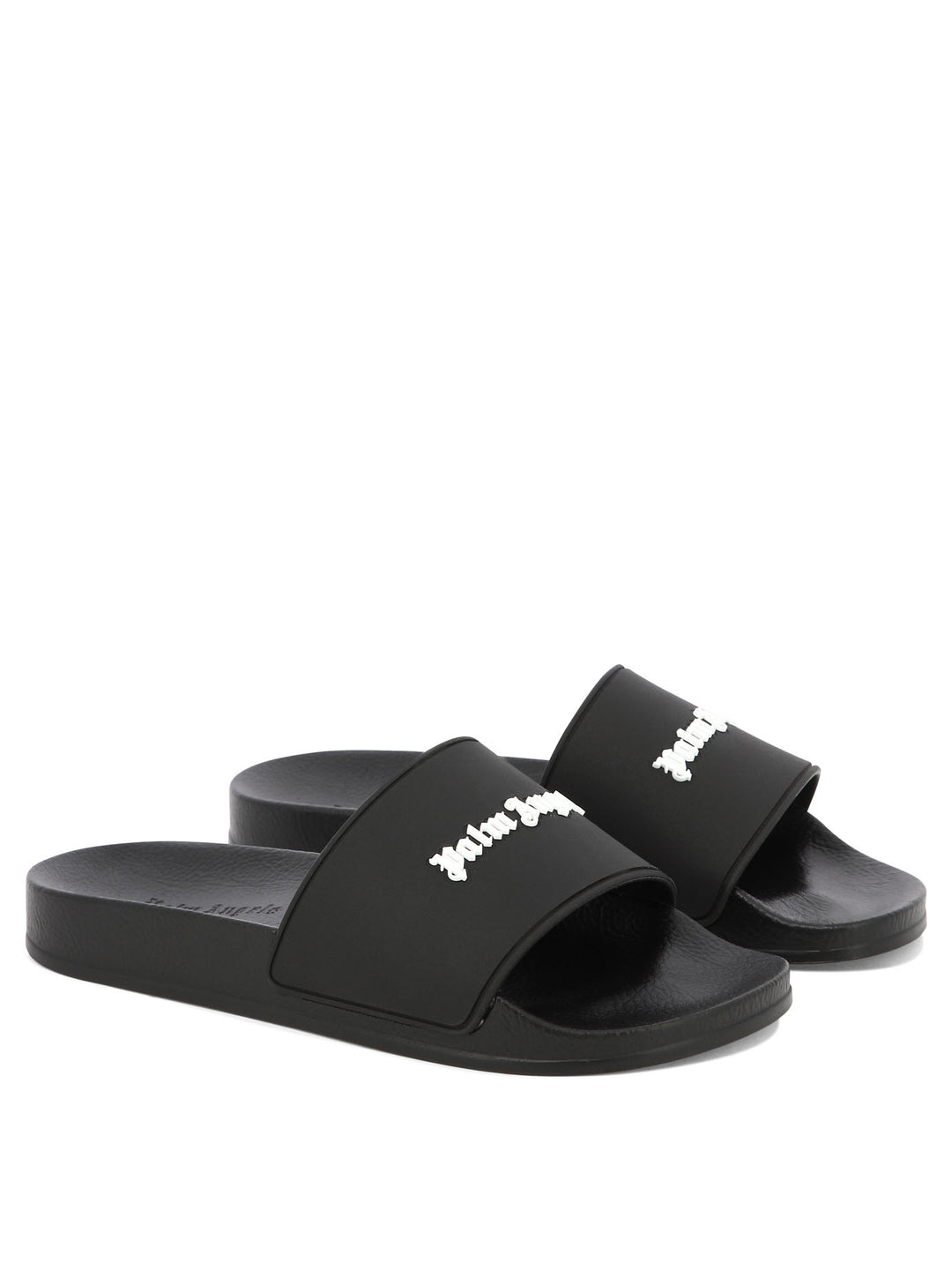 Logo Pool Sandals Black