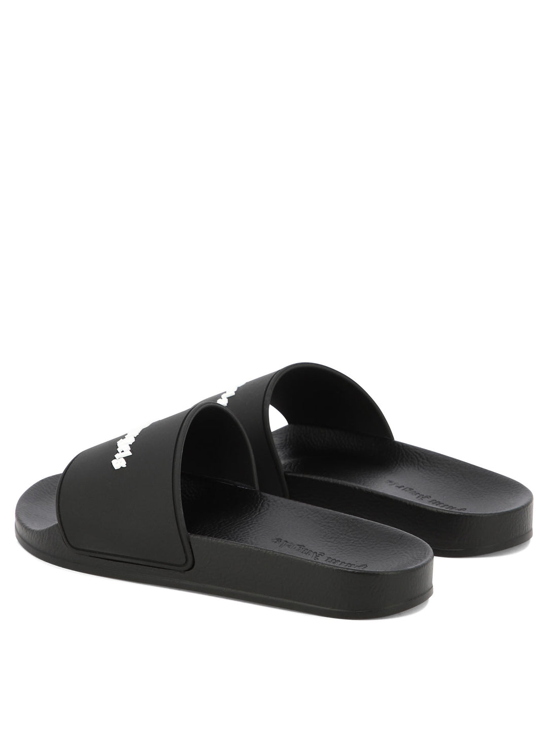 Logo Pool Sandals Black