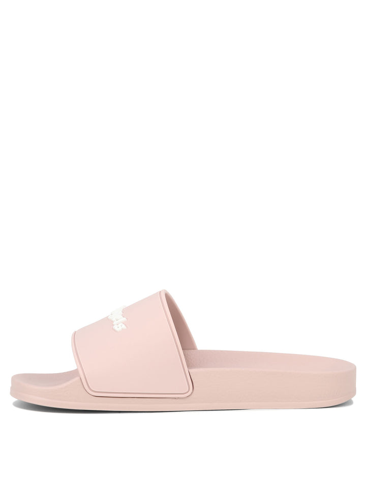 Logo Pool Sandals Pink