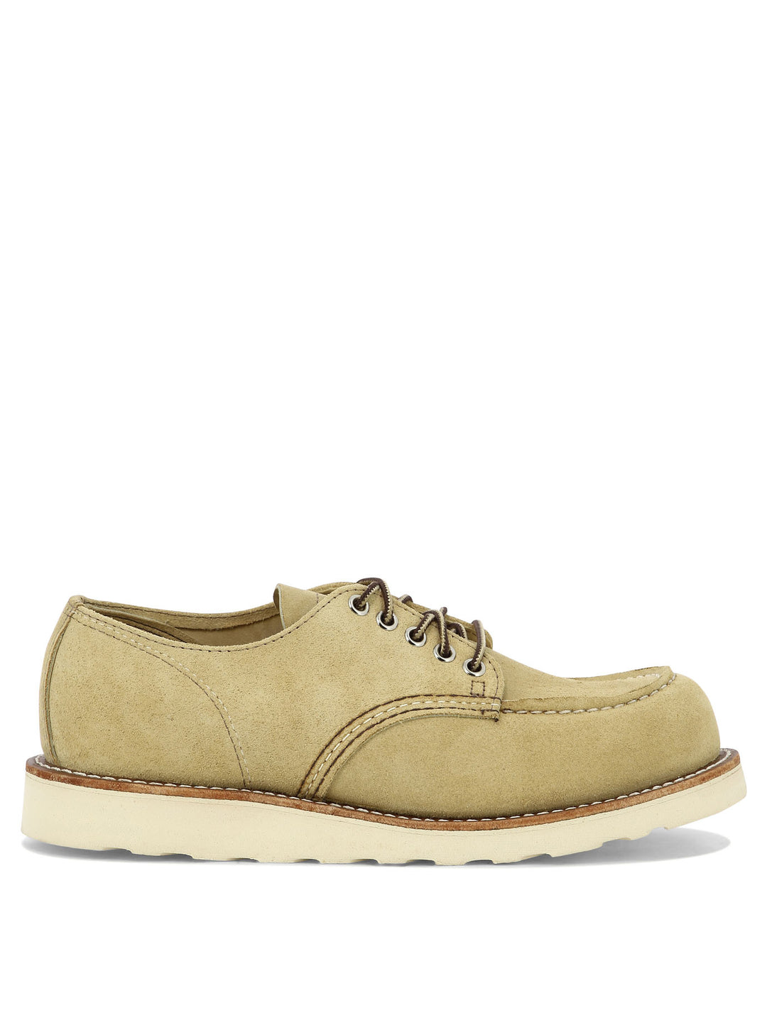 Shop Moc Oxford Lace-Up Shoes Beige