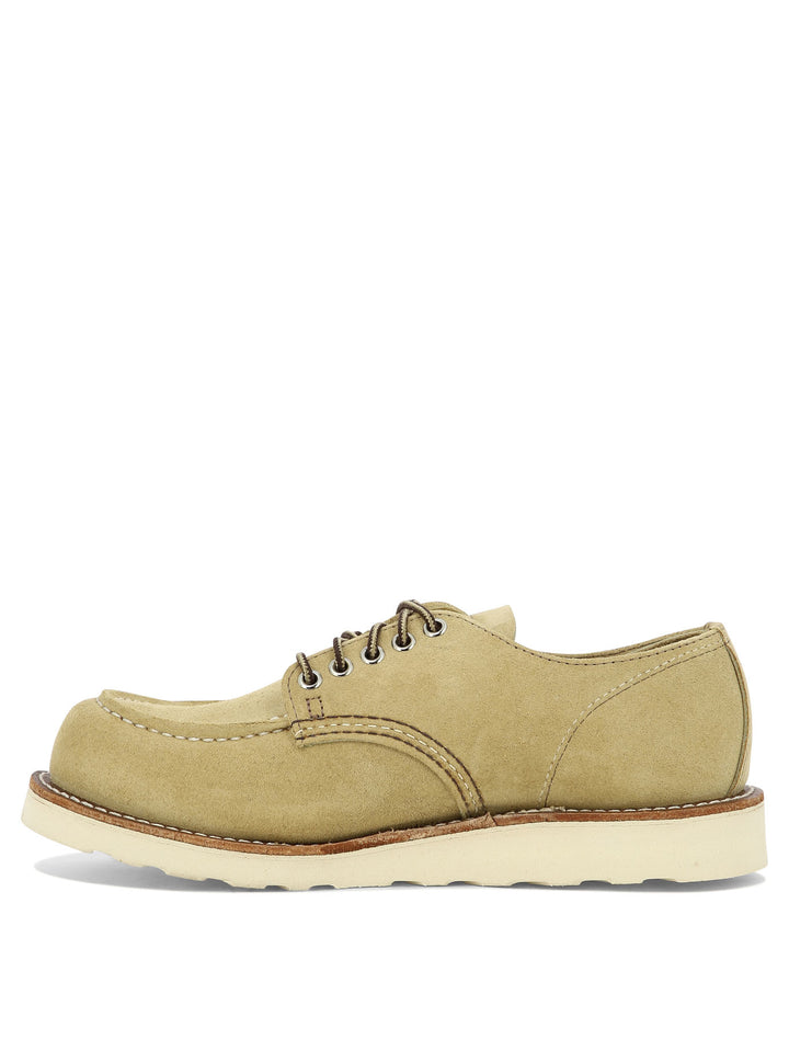 Shop Moc Oxford Lace-Up Shoes Beige