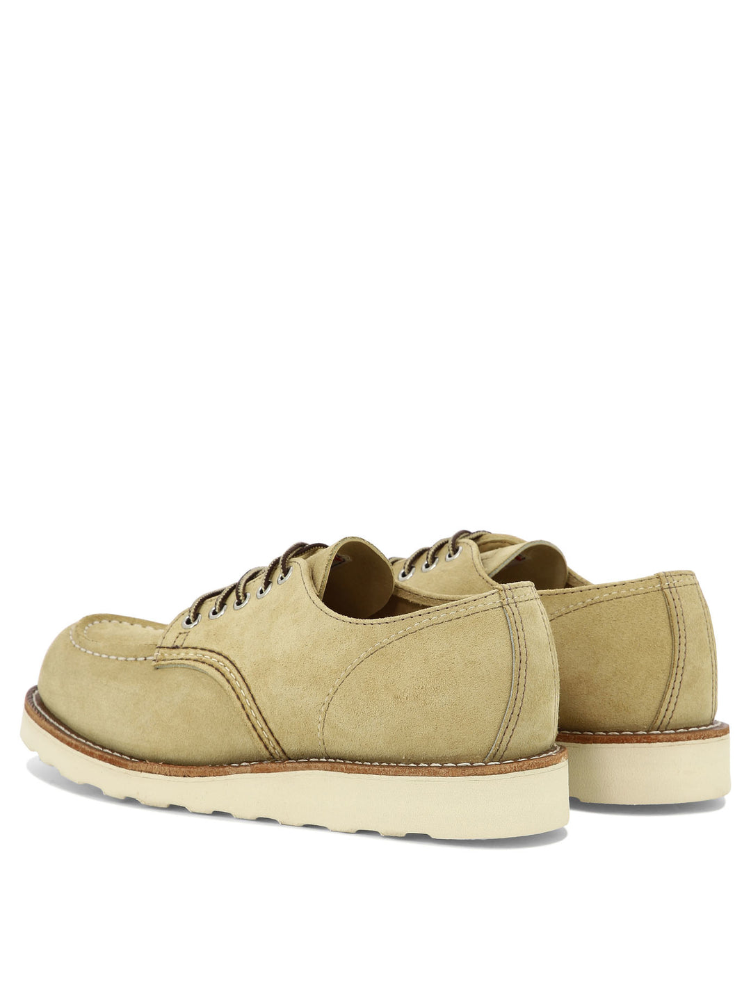 Shop Moc Oxford Lace-Up Shoes Beige