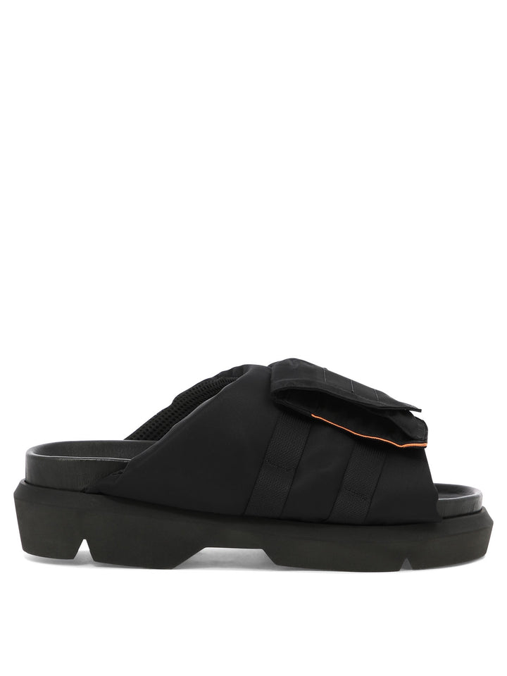 Pocket Sandals Black