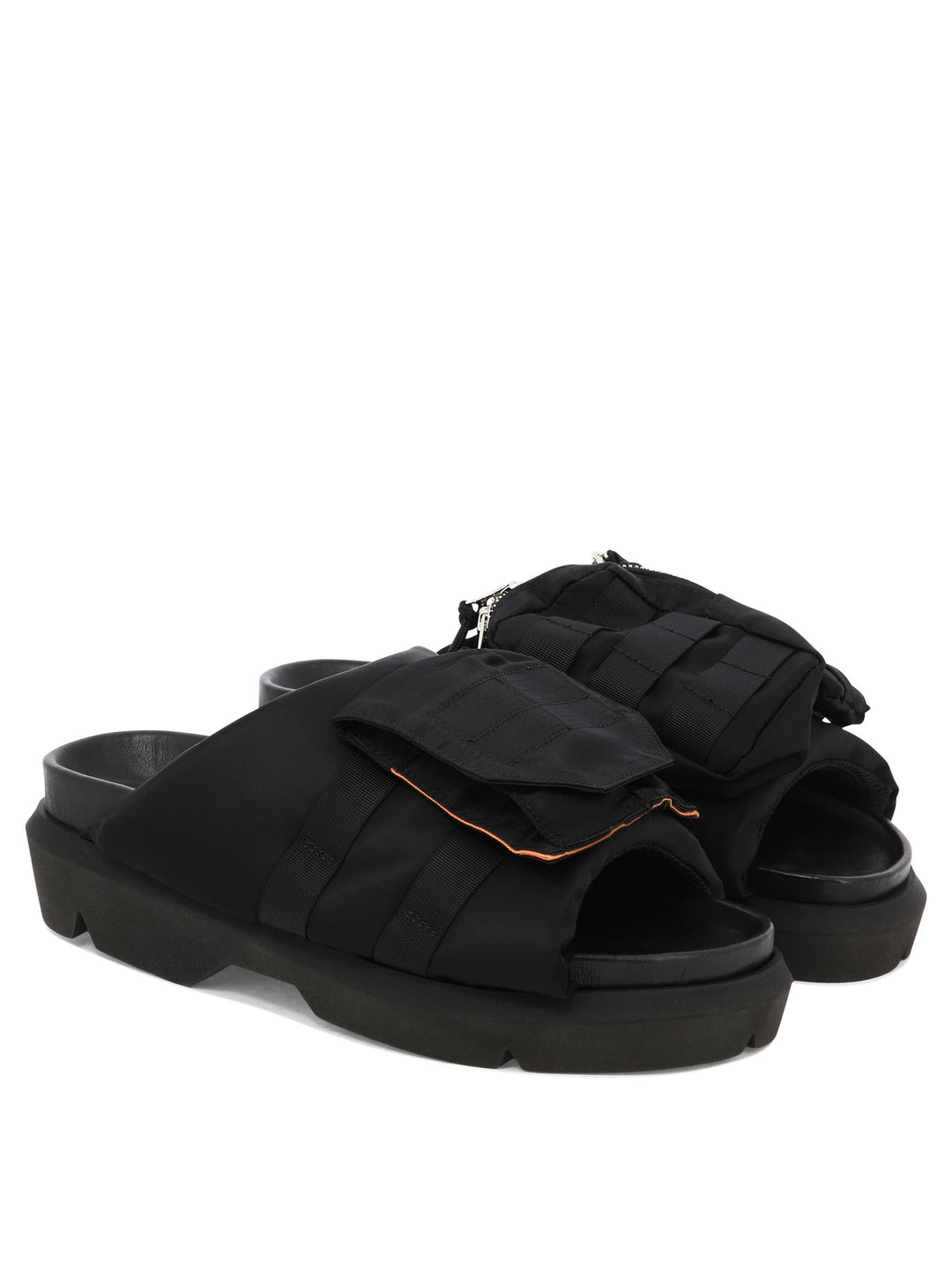 Pocket Sandals Black