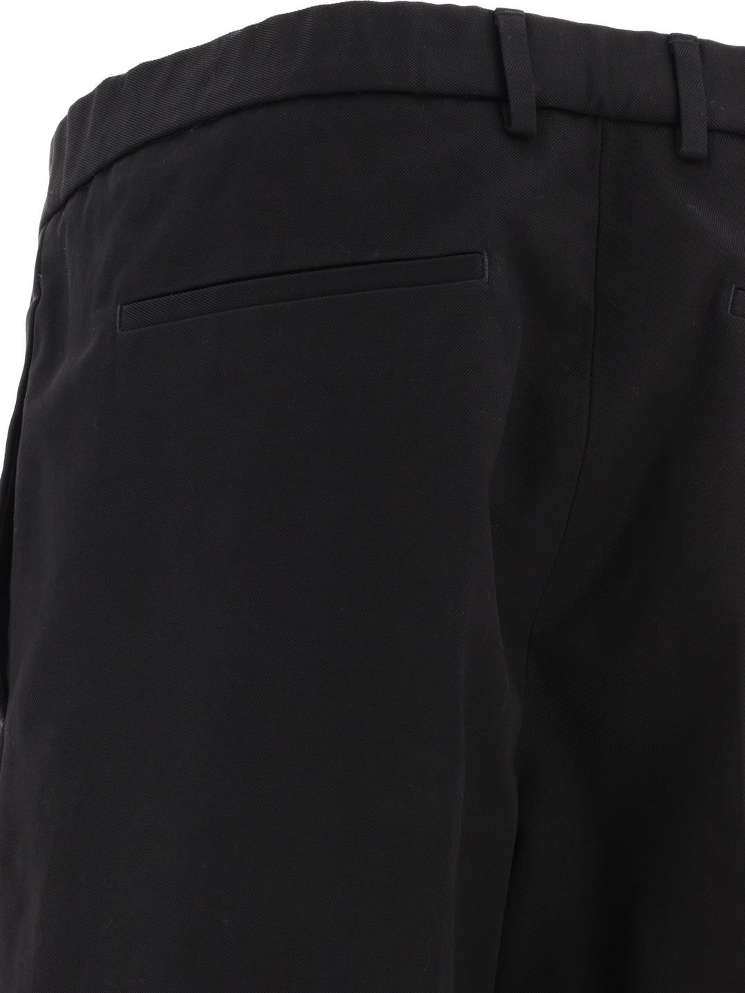 Gabardine Trousers Black