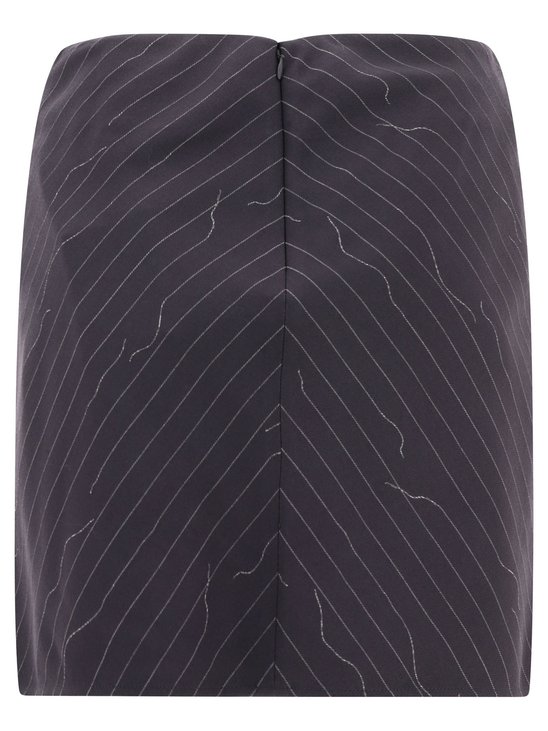 Pinstripe Twist Skirts Grey