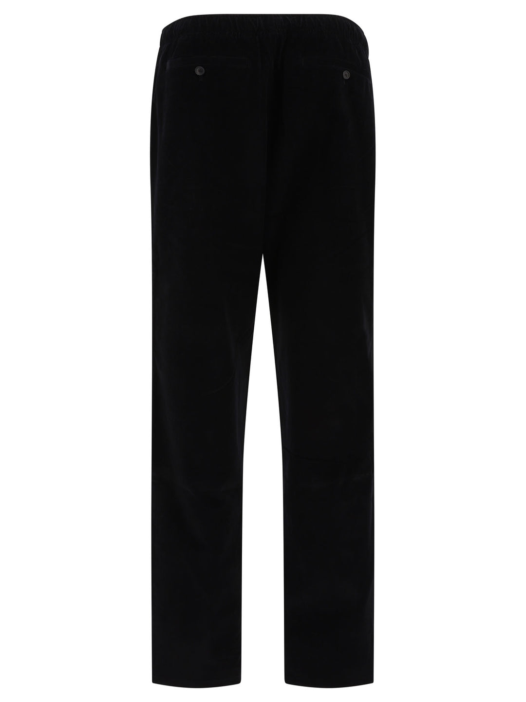 Corduroy Wide Trousers Black