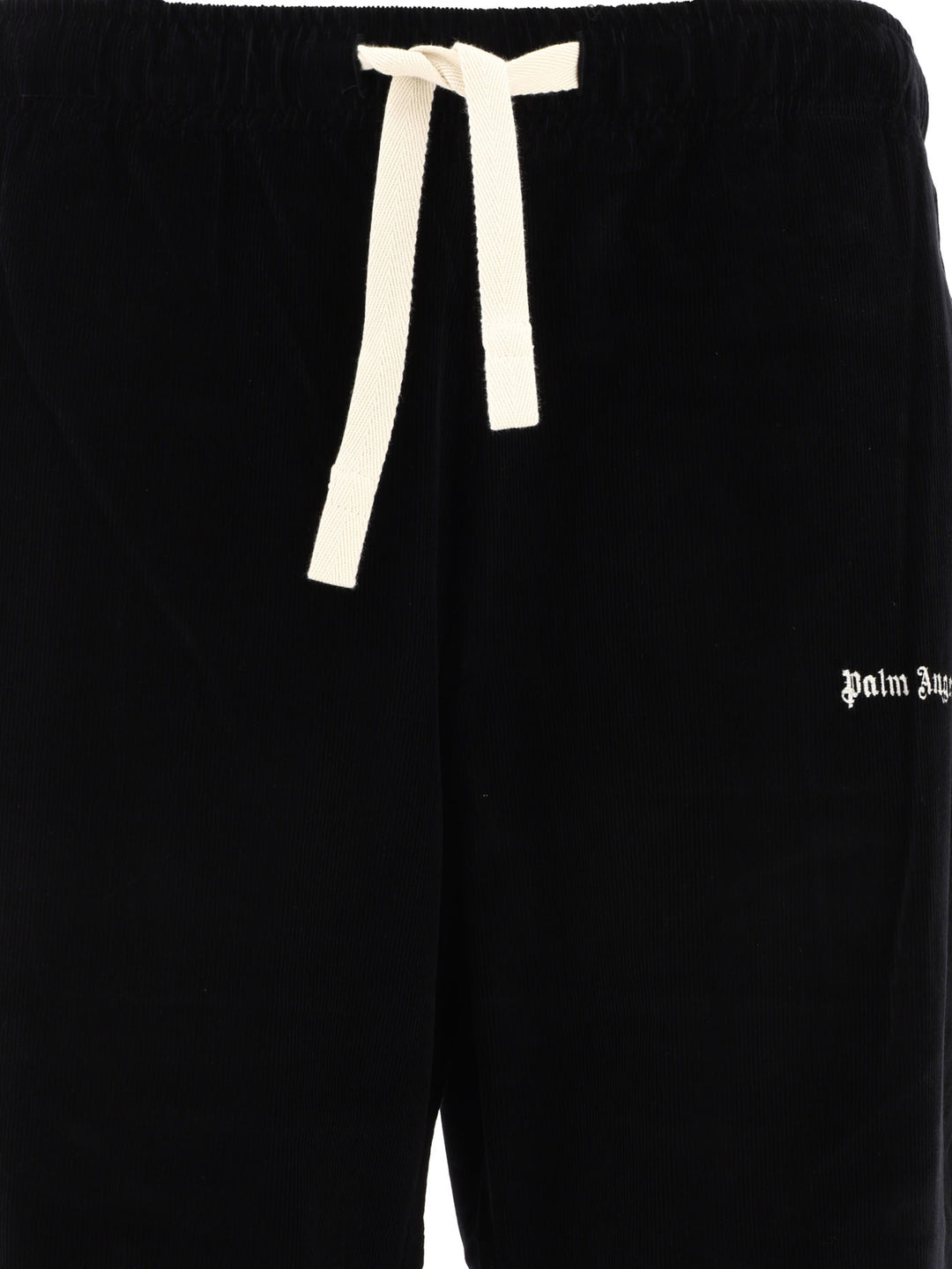 Corduroy Wide Trousers Black