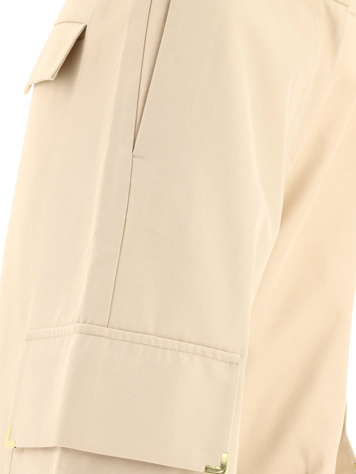 Metal Frame Trousers Beige