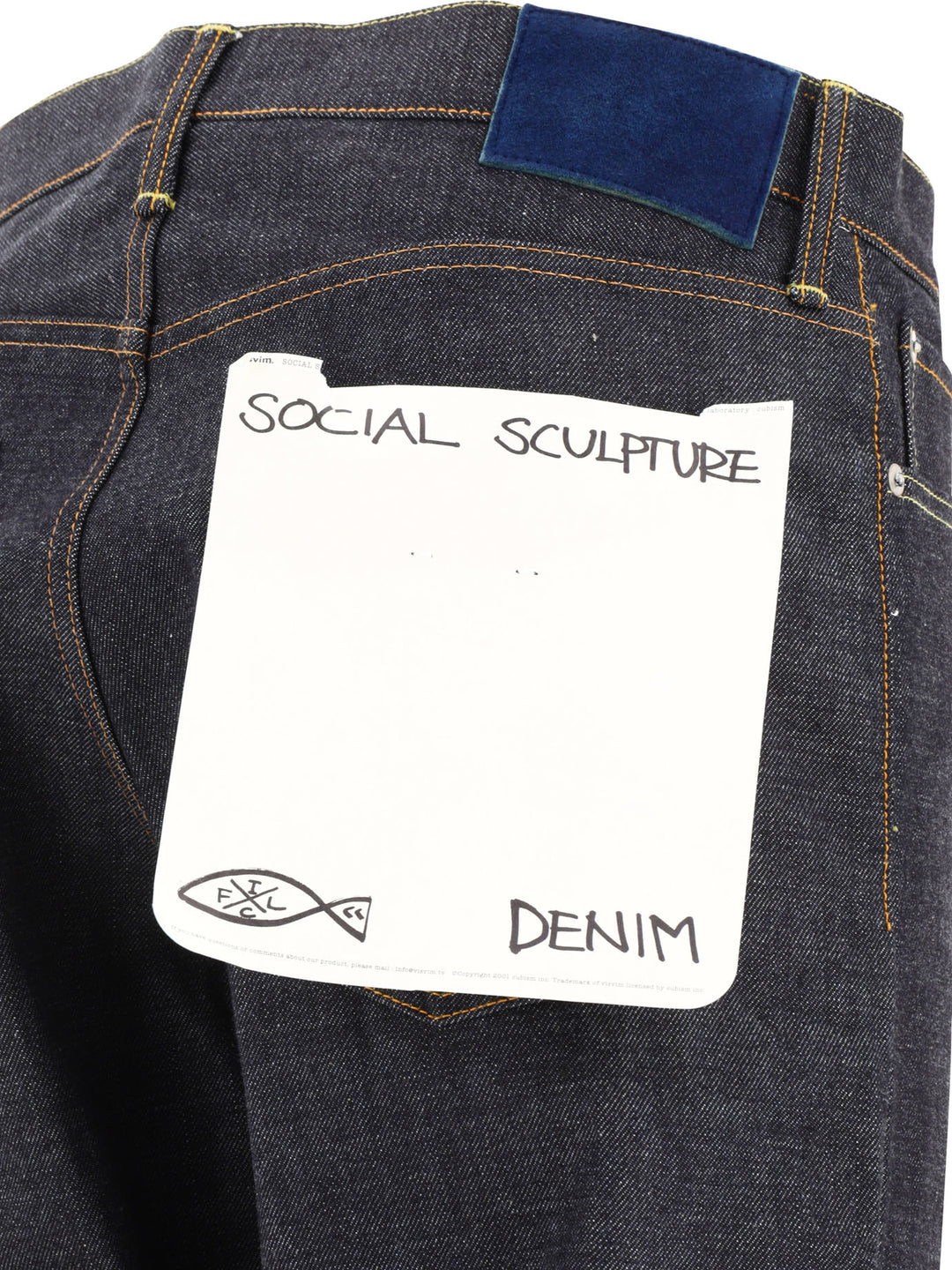 Social Sculpture 21 Unwashed Jeans Blue