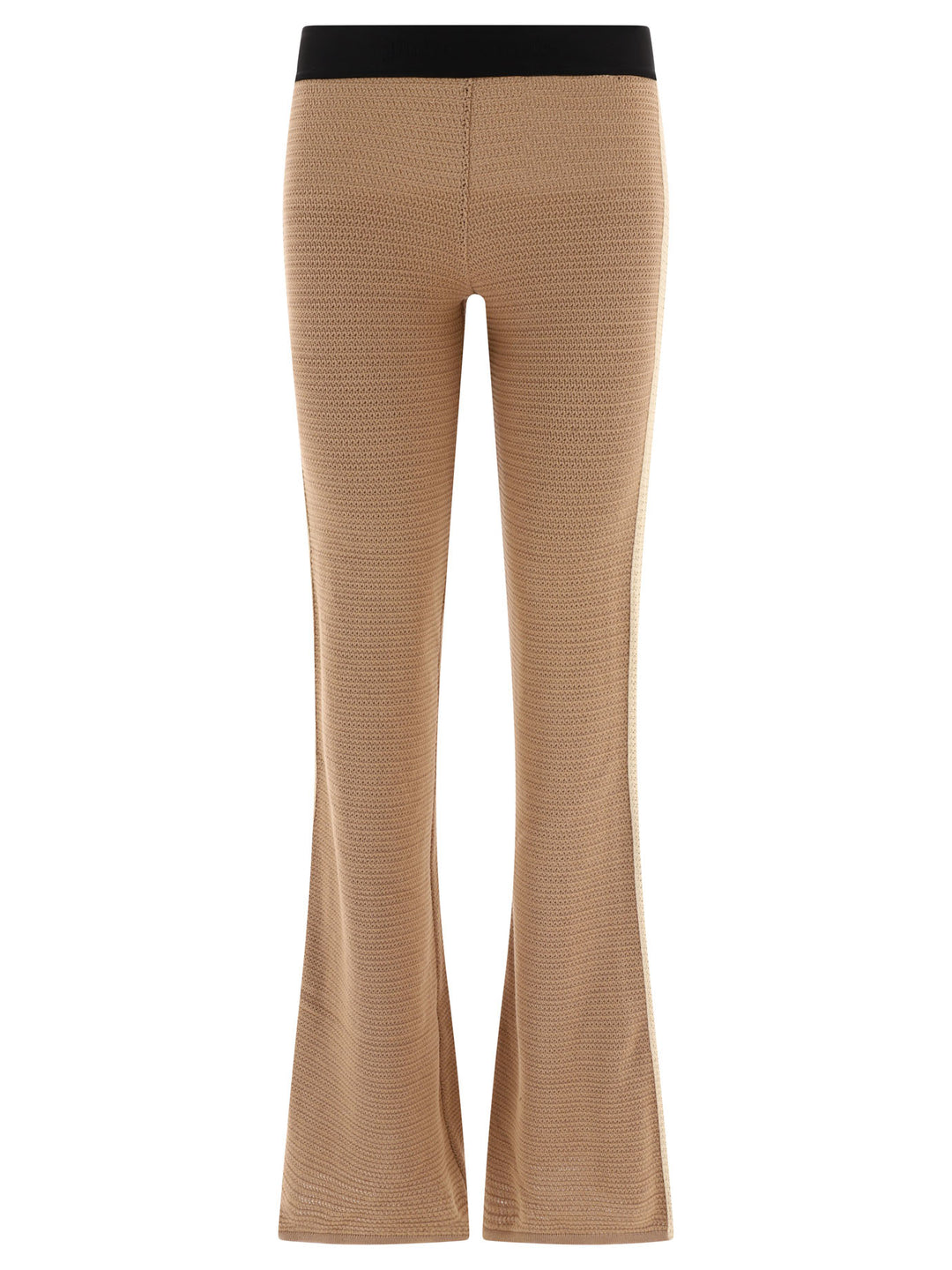 Logo Tape Trousers Beige