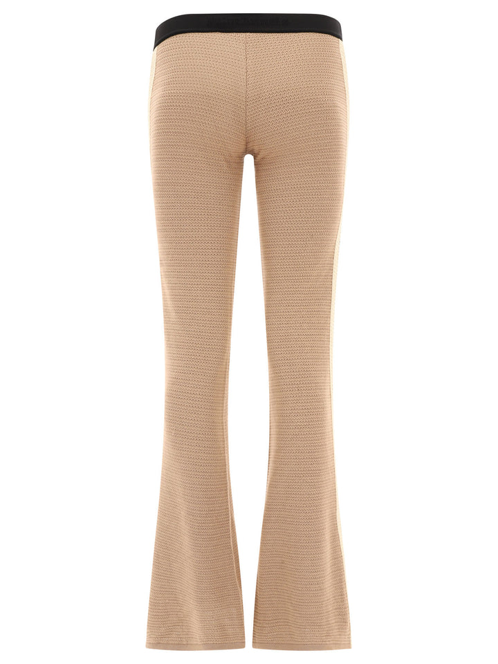 Logo Tape Trousers Beige