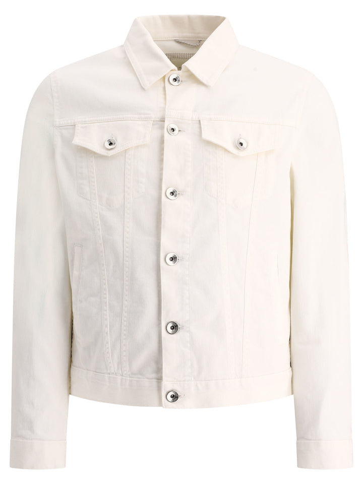 Light Denim Jacket Jackets White