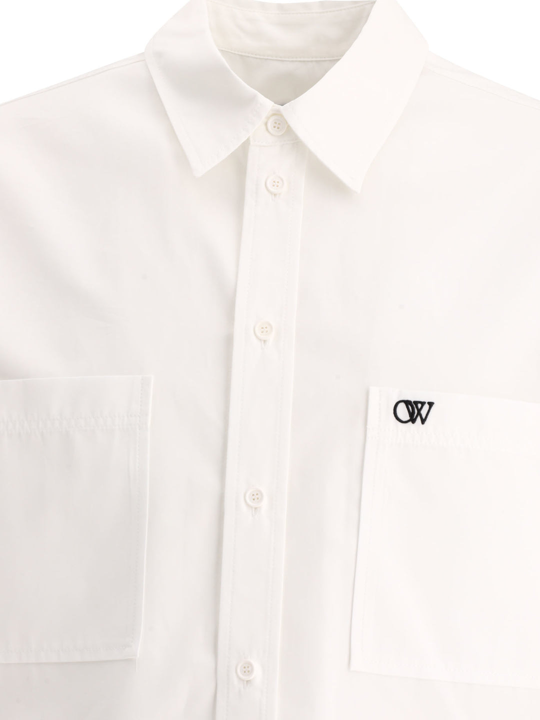 Embroidered Shirt Shirts White