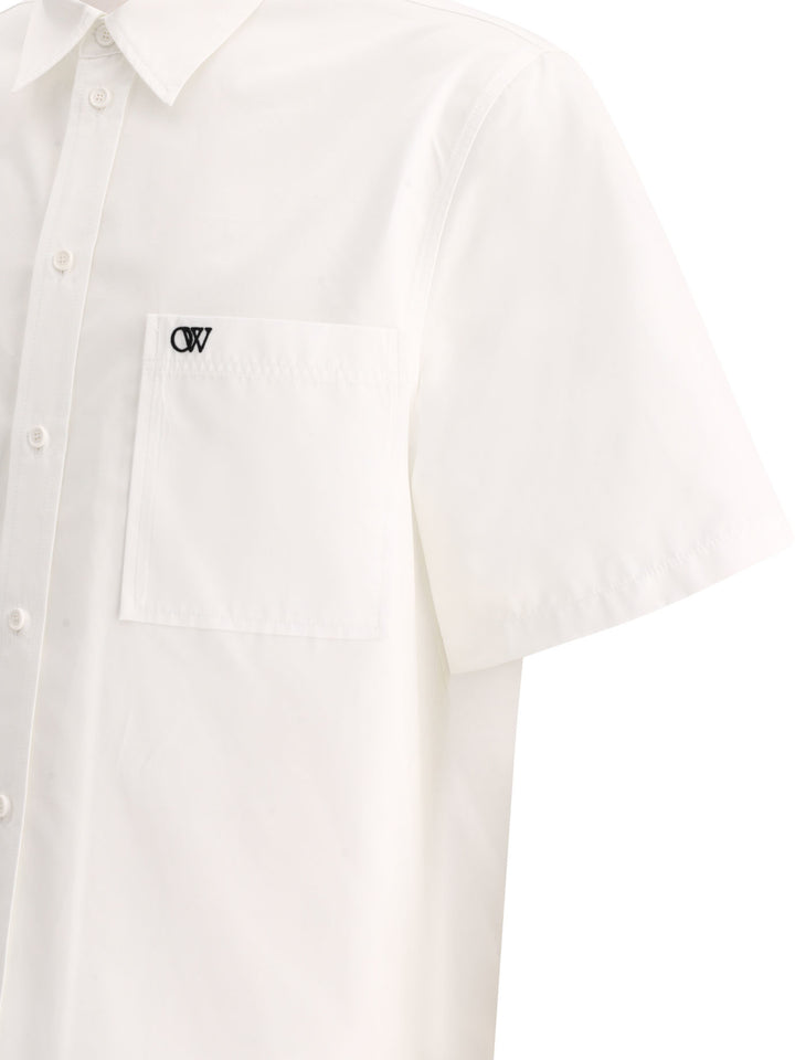 Embroidered Shirt Shirts White