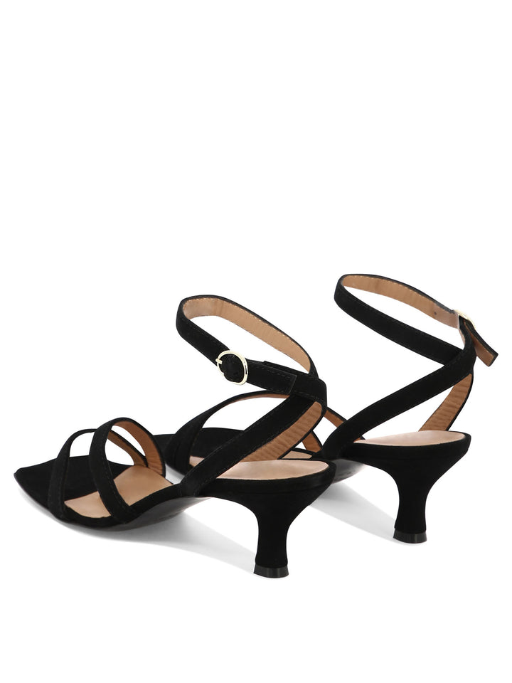 Suede Sandals Black