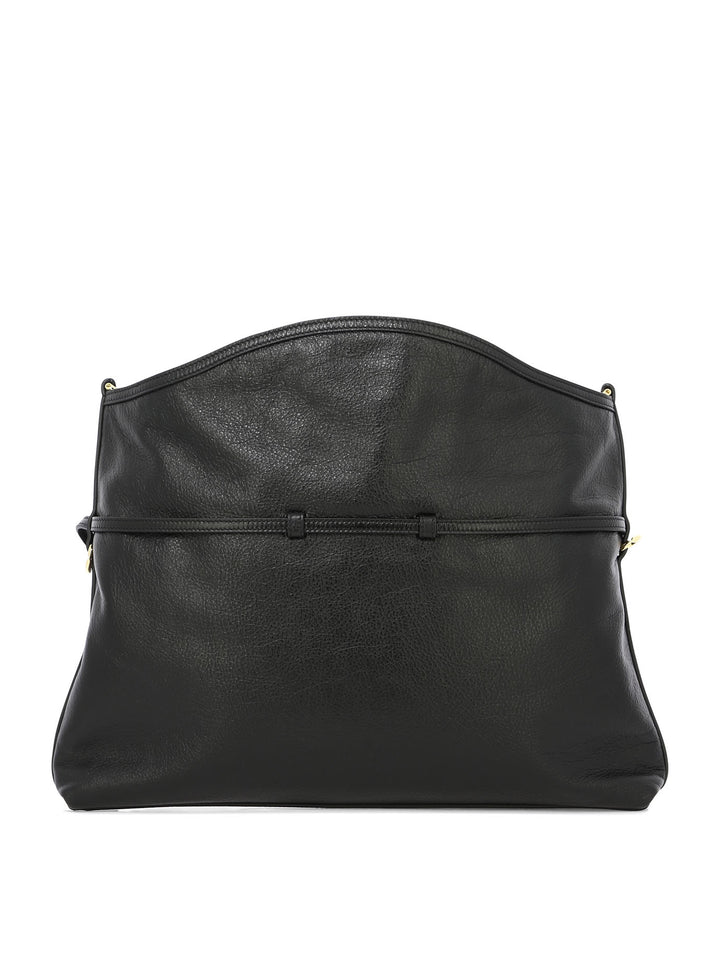 Voyou Chain Shoulder Bags Black