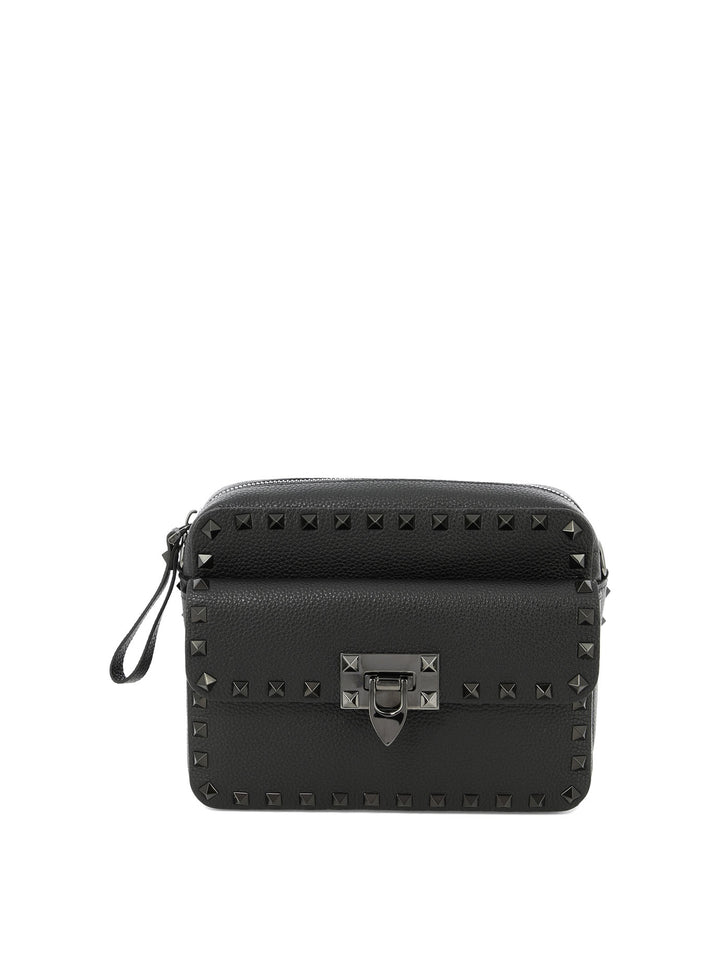 Rockstud Crossbody Bags Black