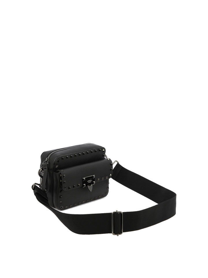 Rockstud Crossbody Bags Black