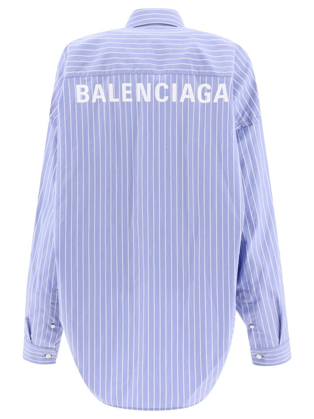 Striped Oversize Shirt Shirts Light Blue