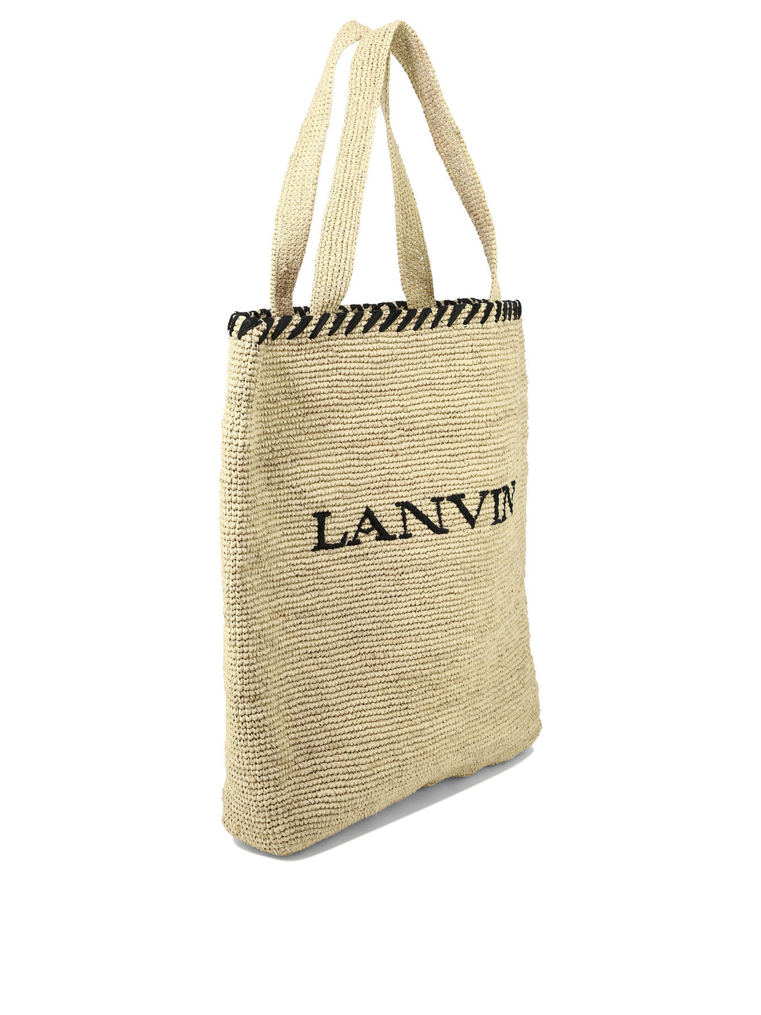 Shopping Bag With Logo Shoulder Bags Beige